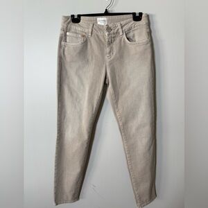 CLOSED | Beige Low Rise Ankle Denim Jeans